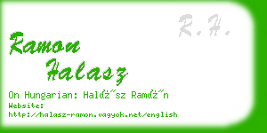 ramon halasz business card